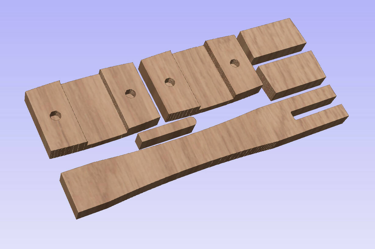 Wooden mallet with tennon