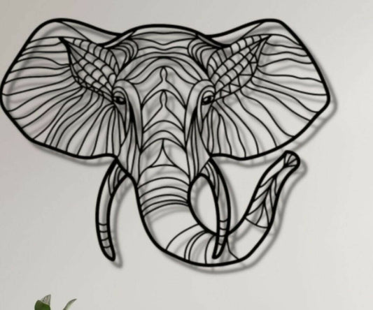 Elephant Head wall decal