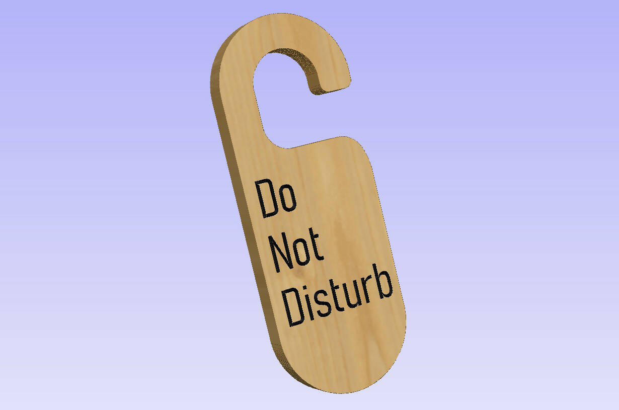 Do Not Disturb door hanger