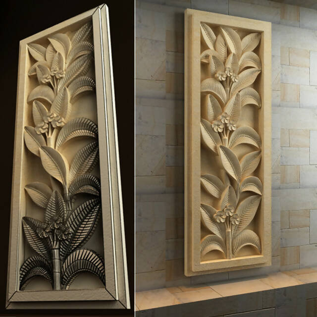 Flowers wall decor 3D