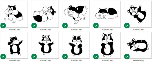 Hamster vector files